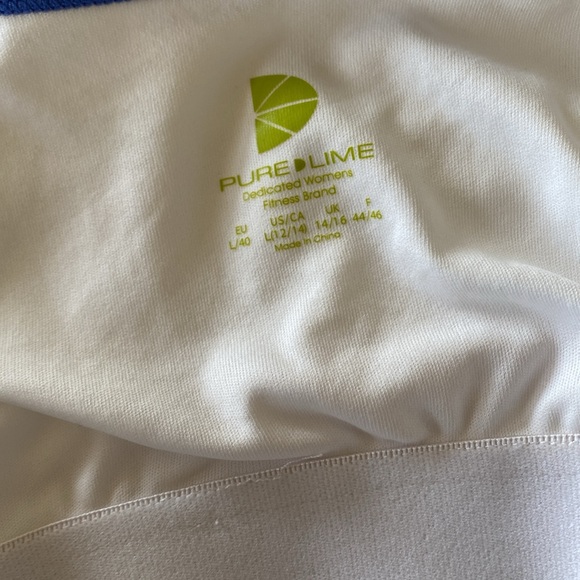 Pure lime women’s tennis dress sporty, breathable size large white - Picture 8 of 8